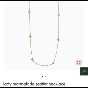 kate spade rose gold lady marmalade necklace